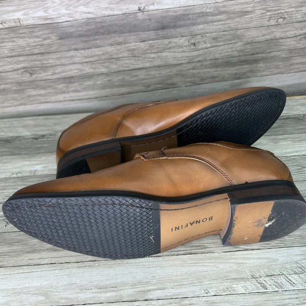 Bonafini Collection Mens Dress Shoes Brown Lace Up Size 10
